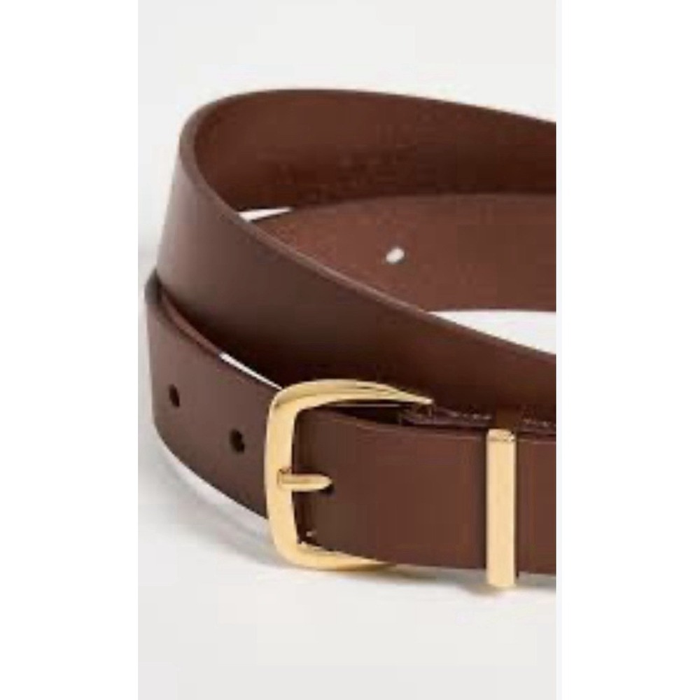 Madewell Women's Essential Brown Leather Belt Sz M 30"-35" Preppy Casual
